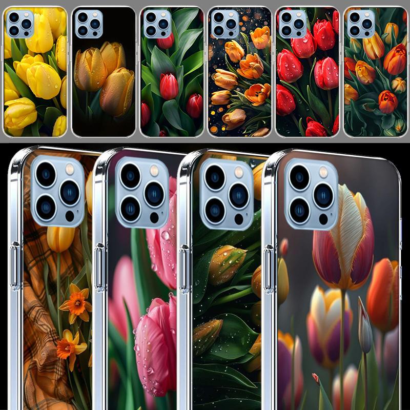 Tulips Are Already In Full Bloom Cases Phone Case For Iphone 17E 16E 17 Air 16 Pro Max 15 Pro 14 Plus 11 13 12 Mini Cover Cases