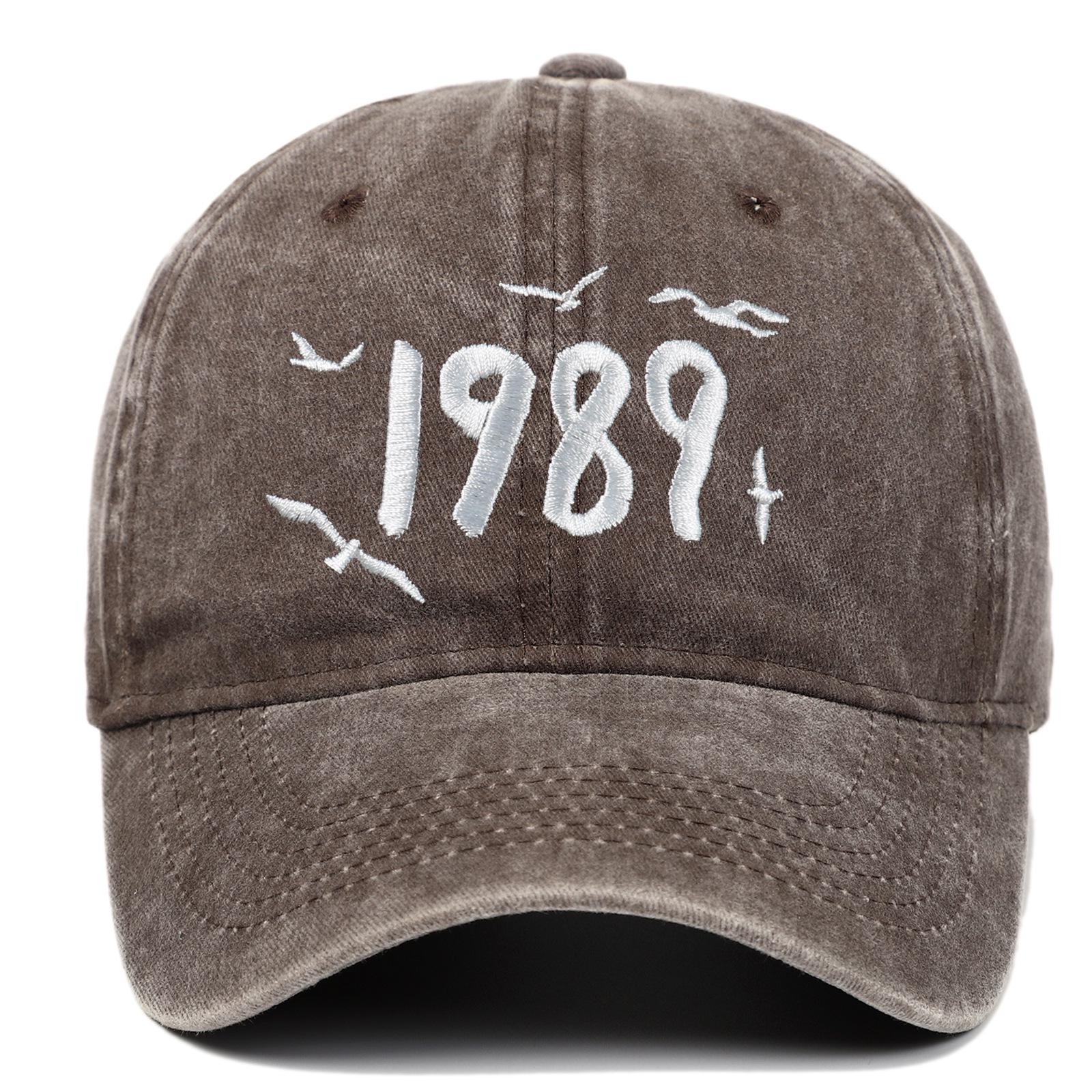 

Бейсболка с вышивкой «Чайка» Тейлор Свифт 1989 года — женская, повседневная, из хлопка Adjustable кофейный