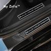 For BYD Seal EV 2023 2024 2025 Welcome Pedal Door Sill Scuff Threshold Carbon Fiber Guard Plate Anti-scratch Sticker Accessories