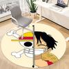1pc One Piece Monkey D. Luffy Office Round Area Rug, Under Office Chairs Bedroom Living Room Home Decor  A1022154