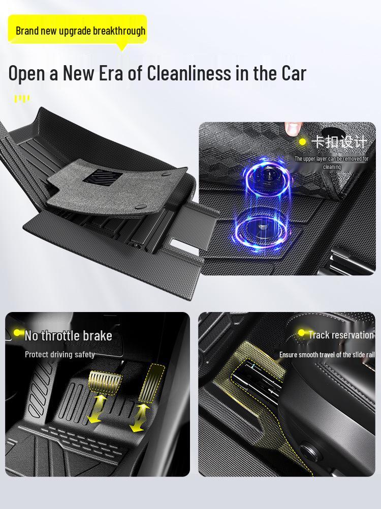 2025 Geely Star Wish TPE Floor Mats: Full-Coverage Car Interior Accessory.