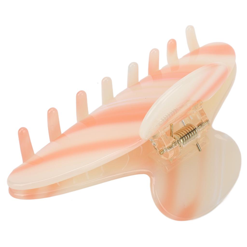 Hair Claw Clip Strong Hold Gradient Color Fashionable Hair Claw Clip for Women Girl Medium Size Orange White