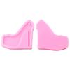 4pcs High Heel Chocolate Molds Silicone High Heel Silicone Molds Pink 8.2*7.2cm Silicone Molds Shoe Molds Keychain