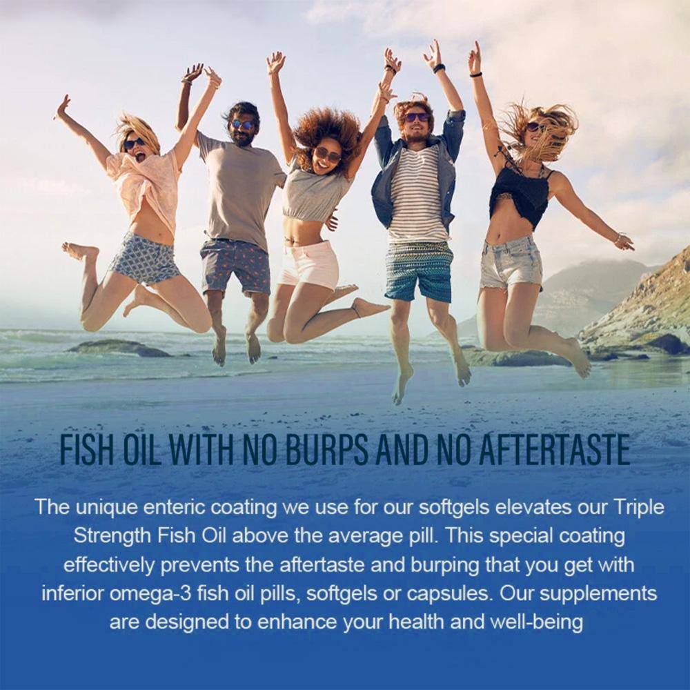 Omega‑3 Fish Oil Softgels 2150mg, EPA 1125mg & DHA 875mg, 120 Capsules, 60‑Day Supply