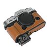 Torba na aparat XT30 Skórzane PU Etui na połowę korpusu dla Fujifilm XT30 Fuji X-T30 XT30II XT10 XT20 Otwór na baterię Pokrywa dolna