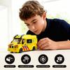 Non-Toxic 648Pcs European Style Ambulance Building Blocks City Rescue Vehicle Model Bricks Desktop Ornament Kids Diy Toys Holiday Gifts
