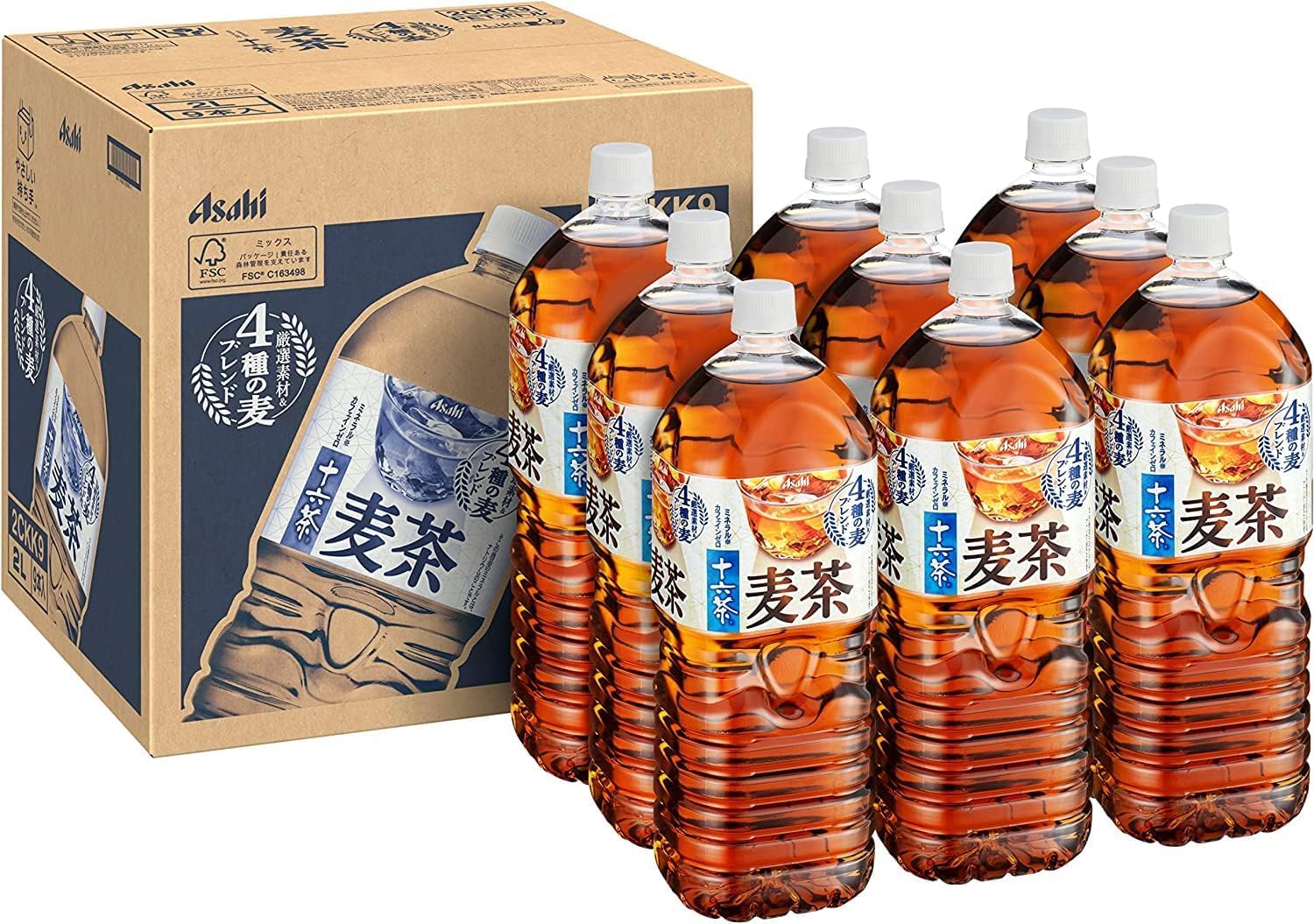 

Asahi Beverages #like Jurokucha Barley Tea 2 л x 9 бутылок [Чай] [Без кофеина]