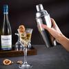 Cocktail Shaker Martini Shaker Drink Shaker With Built-In Strainer Stainless Steel Margarita Cobbler Shaker Mixer- Professional Bar Accessories  Kit