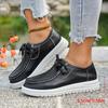 Autumn Women Platform Shoes Spring Lace-up Soft Soled Casual Shoes British Style Women Sneakers Loafers Plus Size 36-43 De Mujer