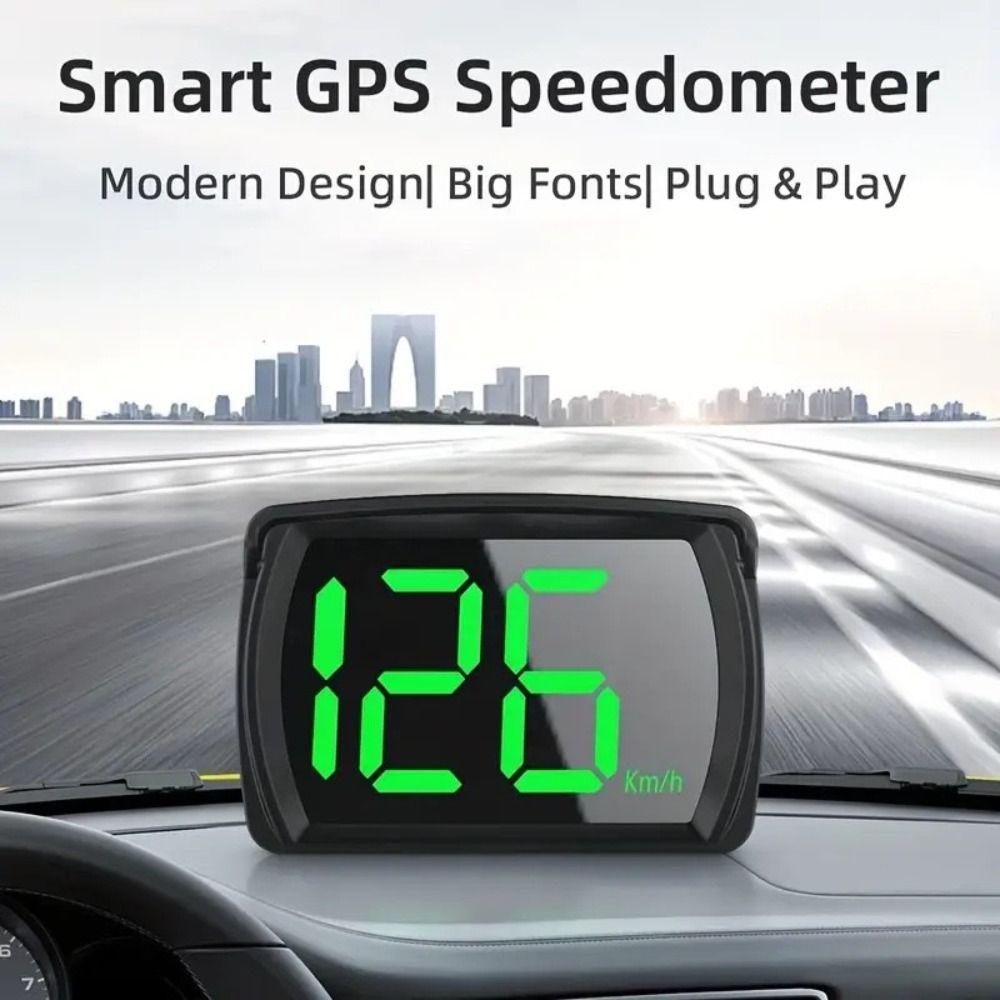 Large Font Display Car Headup Display MPH/KMH Digital Speedometer Car HUD  Car Interior