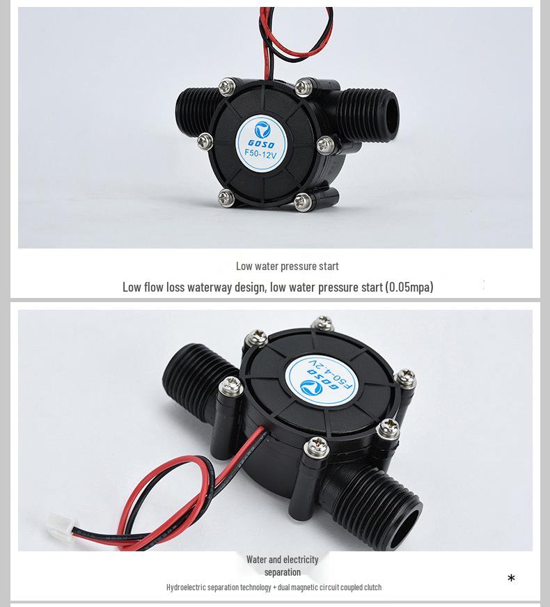 5V Geregelter Hochleistungs-DC-Wasserfluss-Mikro-Hydrogenerator