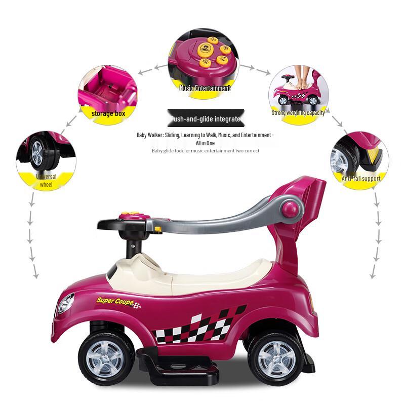 CHILOKBO Multifunction Toddler Ride-On Walker