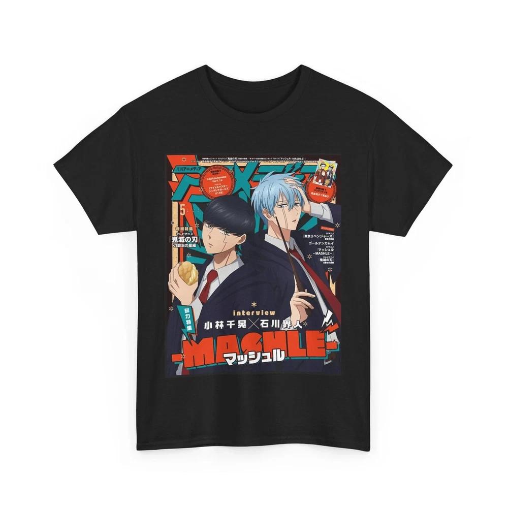 Anime Mash Mashle Tee Anime Shirt Black T Shirt S