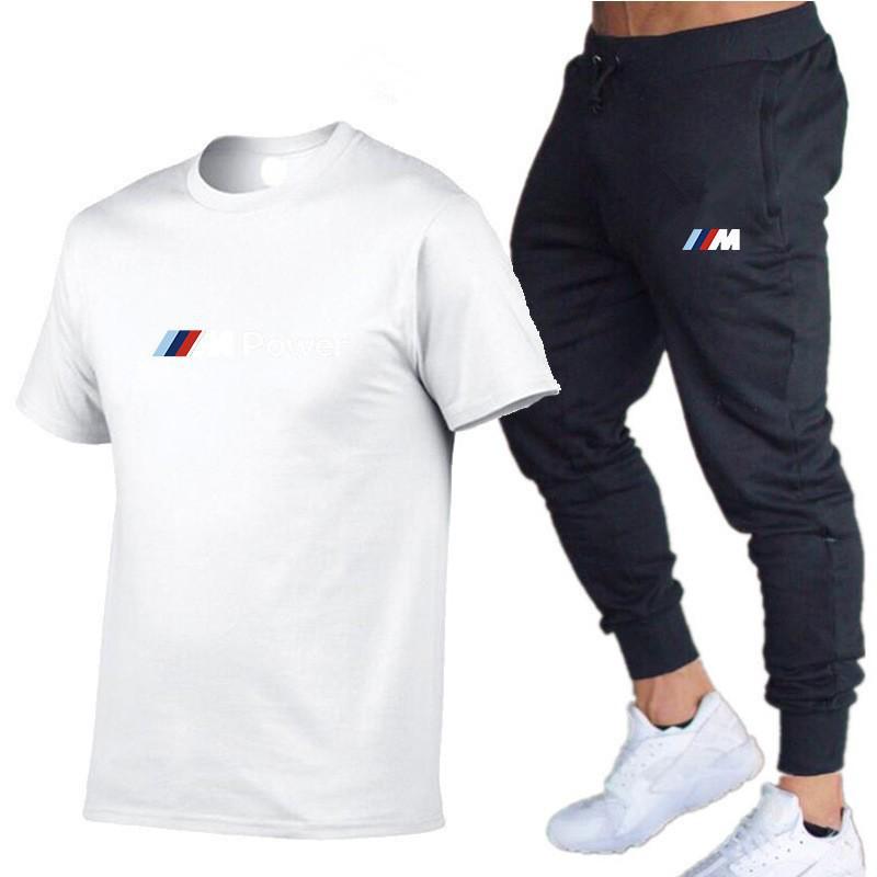 2023 Spring/Summer Cotton Short Sleeve & Long Pants Sports Set - Breathable, Versatile, Customizable