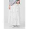 [Ray Beams] skirt Soccer check tiered SK ladies WHITE 1