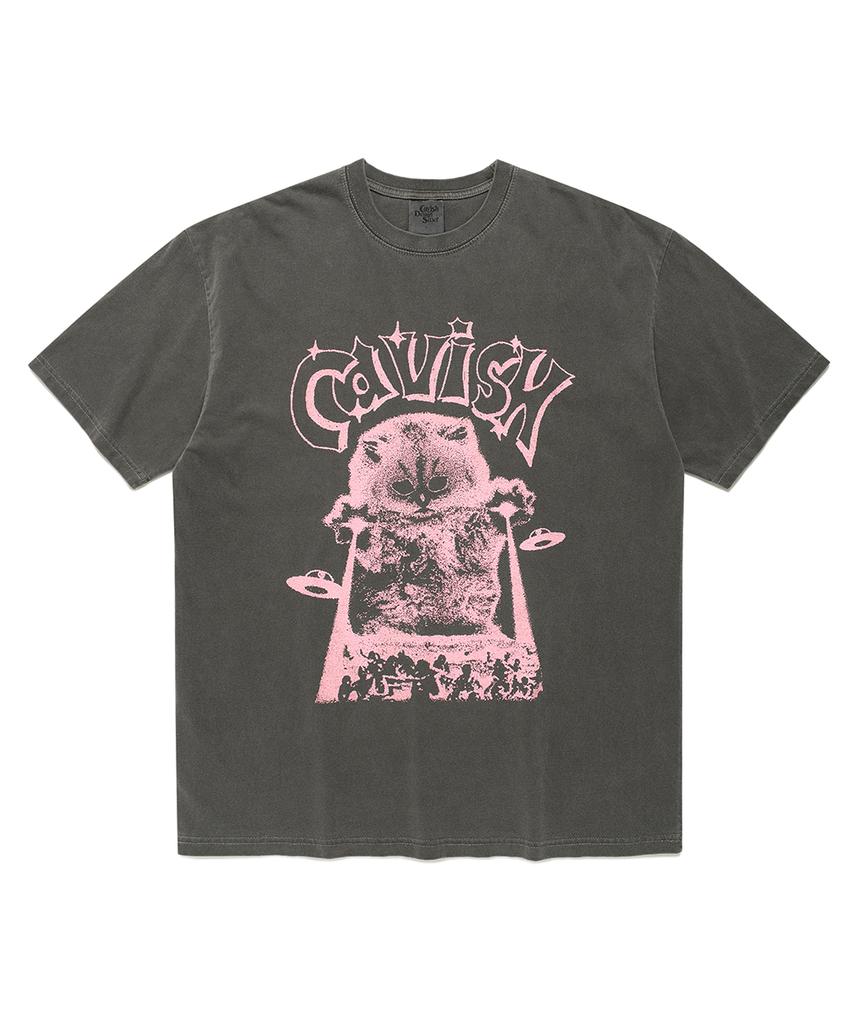 CAVISH Invader Pigment Ss Tee Charcoal(Cv2Fmut503A)