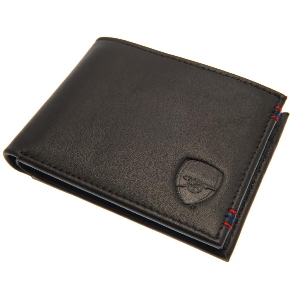 Arsenal FC Mens Leather Stitched Wallet