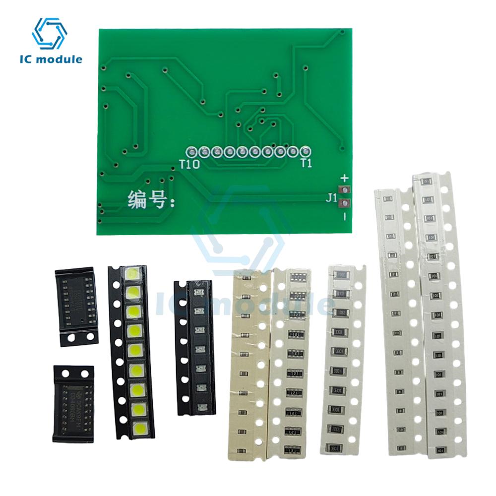 

DIY Electronic Kit 15-way lantern controller kit SMD component welding practice board parts DX-TP12 Welding Learning