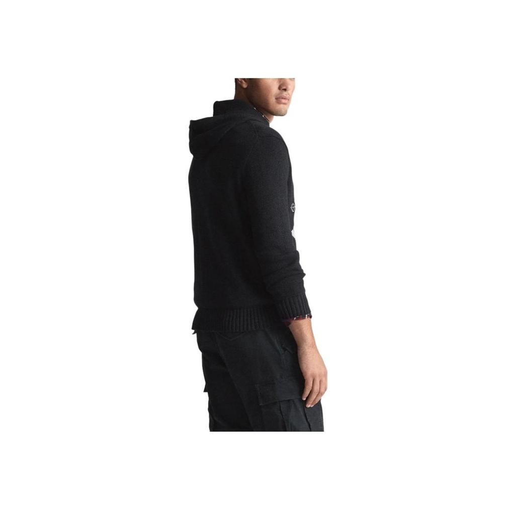 Polo Ralph Lauren FW23 Hooded Ski Bear Embroidered Long Sleeve Knit Sweater Men sweater Black MNPOSWE16820055-001