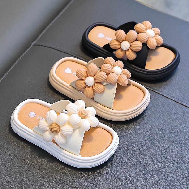 2025 Summer Non-slip Soft Sole Slippers for Girls - Parent-Child Fashionable Princess Beach Style