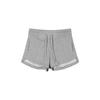 Gray Sports Shorts for Women In Summer New Versatile High-waisted Slim Straps Small Straight Casual Pants