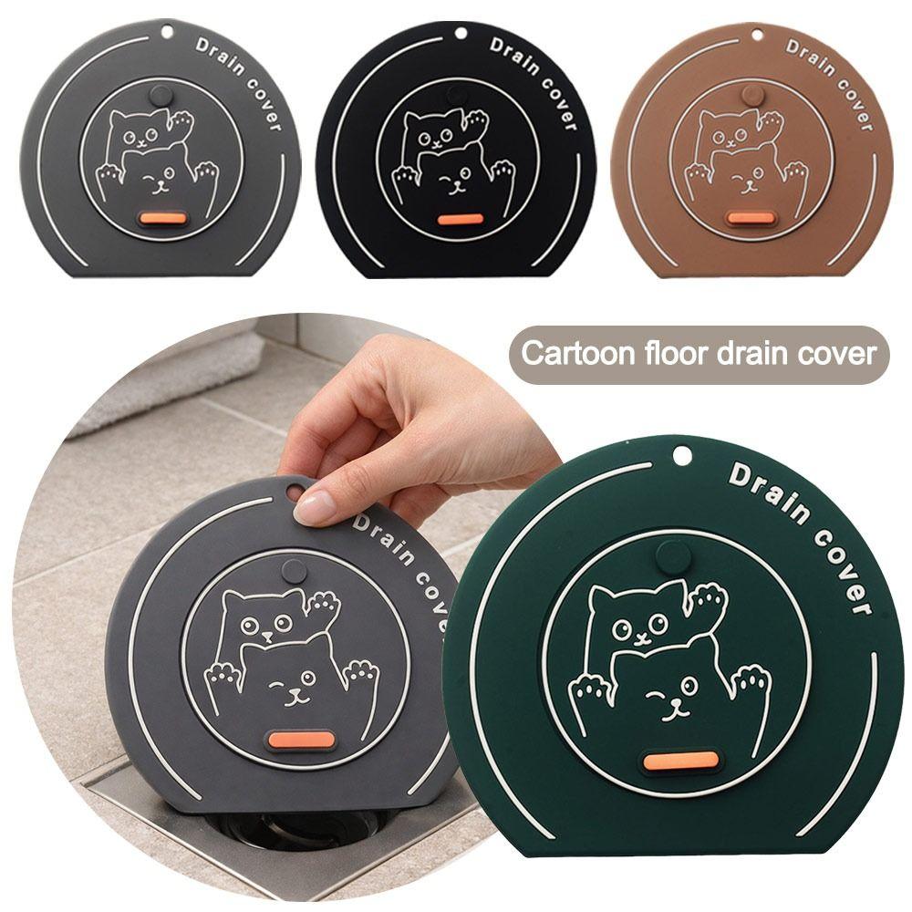 Insect-proof Floor Drain Cover Anti-Odor Reusable Silicone Drain Cover Thickened Drain Stopper Sewer Pipe Cover Universal