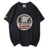 Export Tail Order Balance Cargo with Logo Cut Off Summer Men Pure Cotton Round Neck Short Sleeve T-shirt Export Original Order Men's Half Sleeve Tops