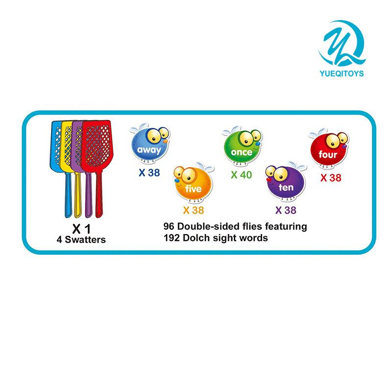 Children's Board Game Toy Crazy Fly Swatter and Word Game with Storage Bag Vocabulary Card