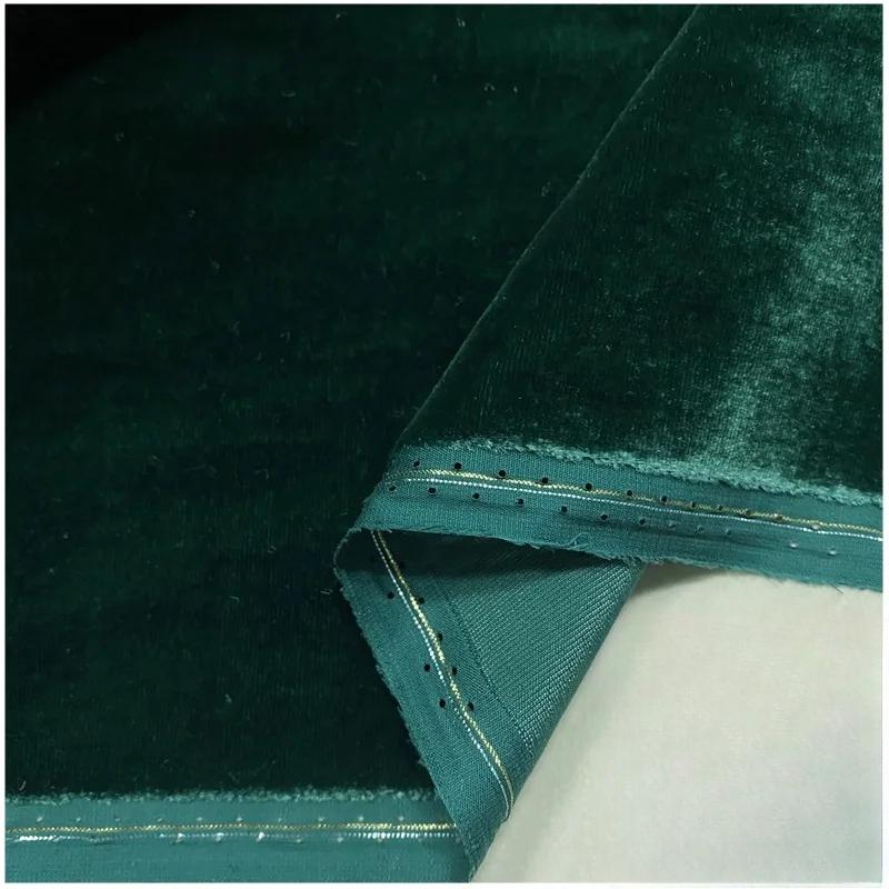 Țesături din Catifea de Mătase 100x140cm Pentru Rochie Cheongsam Fustă Costum Cusut DIY Catifea Aurie Reală Material Prietenos cu Pielea