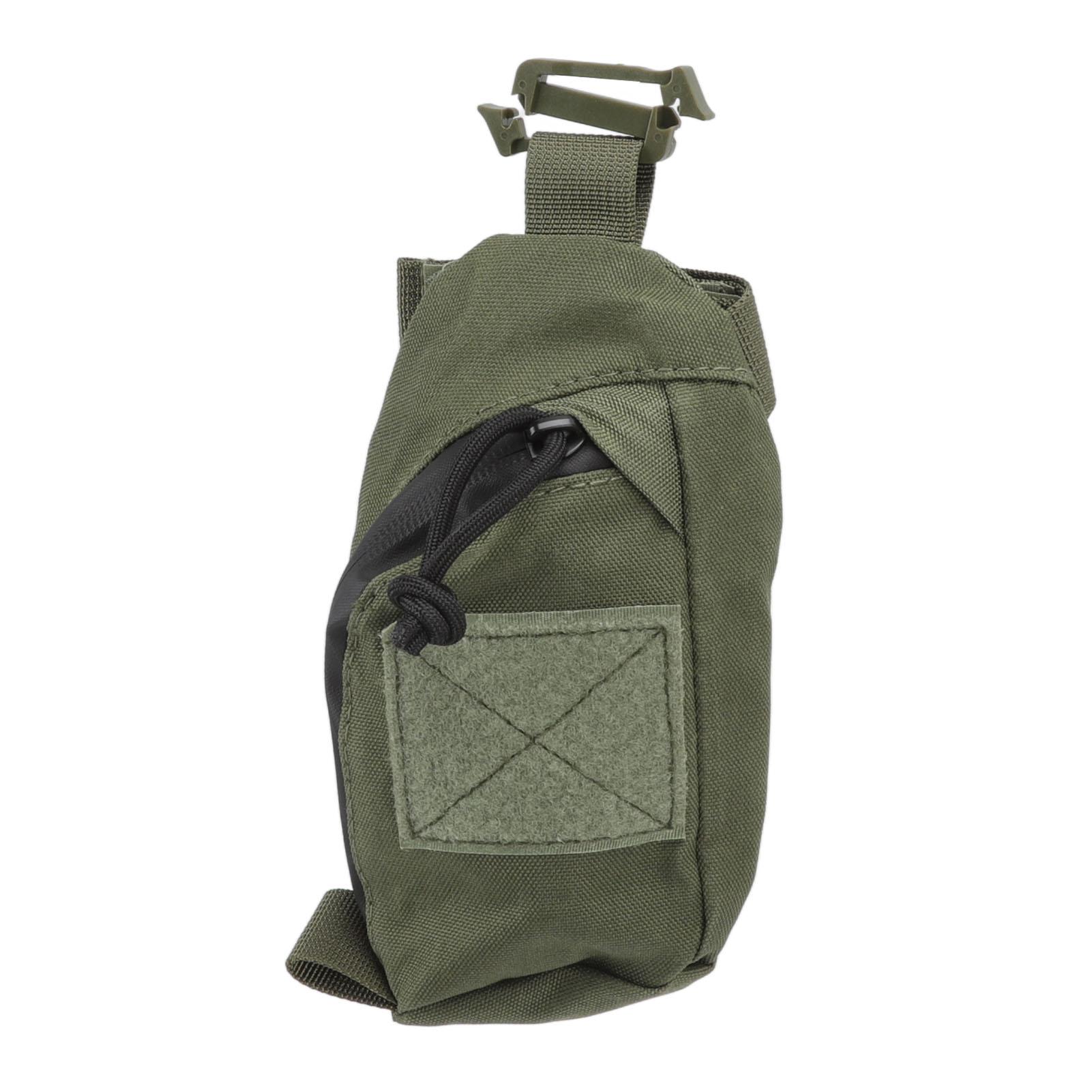 

Outdoor Backpack Shoulder Strap Pouch Clip On Pouch Backpack Attachment Bag for Hikers OD Green