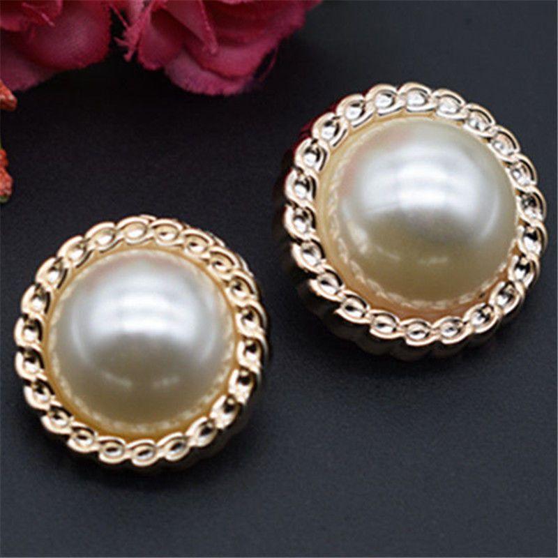 Button Button Plastic Gold Round Coat Top Women'S Shirt Jacket Sweater Accessories