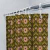 Bathroom Shower Curtain Floral Vintage Retro Waterproof Fabric Decor Washable Liner