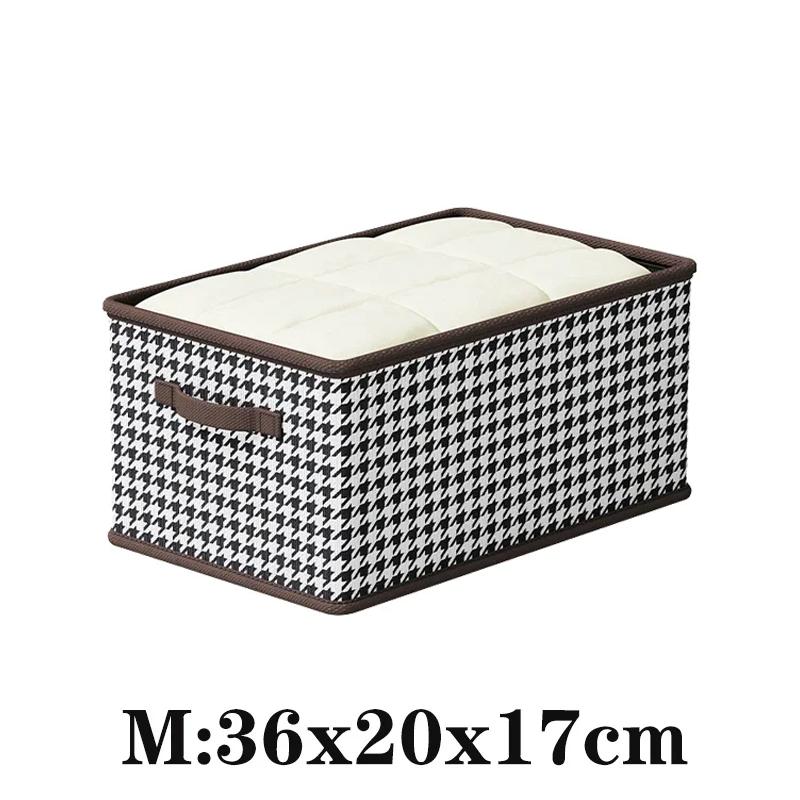 Folding Metal Frame Clothes Storage Box Large Capacity Pants Storage Box Household Moisture-proof Closet Organizer Storage Boxes