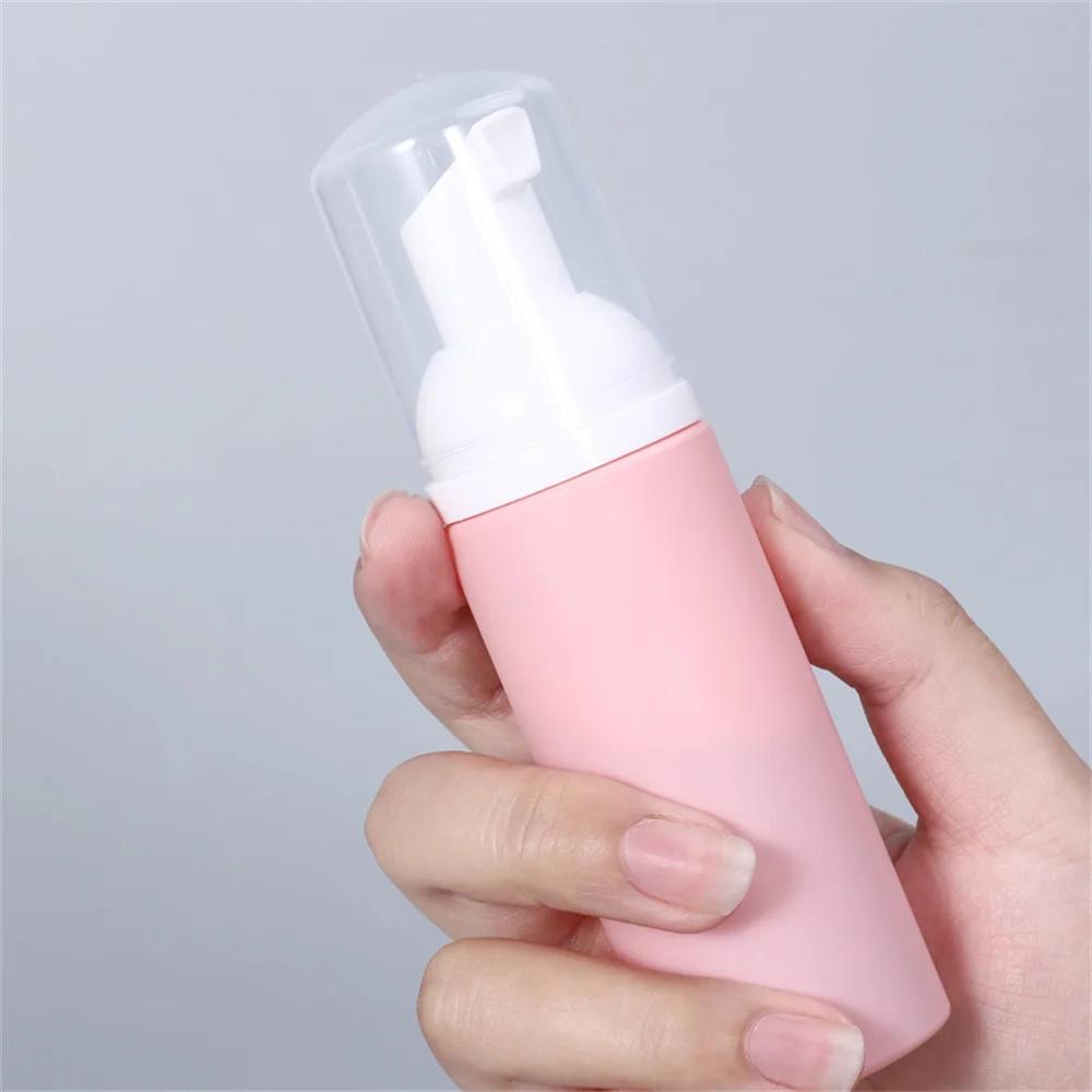 60ml Small Foam Dispenser Plastic Pump Bottles Mini Empty Soap Refillable Bottle for Travel Cleaning Cosmetics Packaging