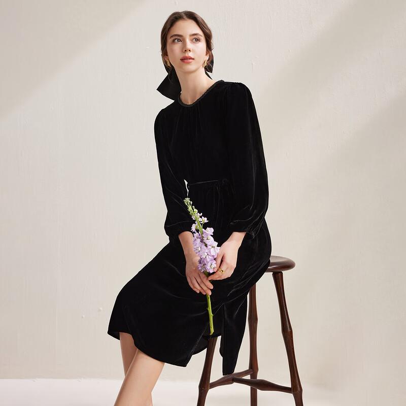 Zhaojun Spring/Summer Round Neck Midi Dress