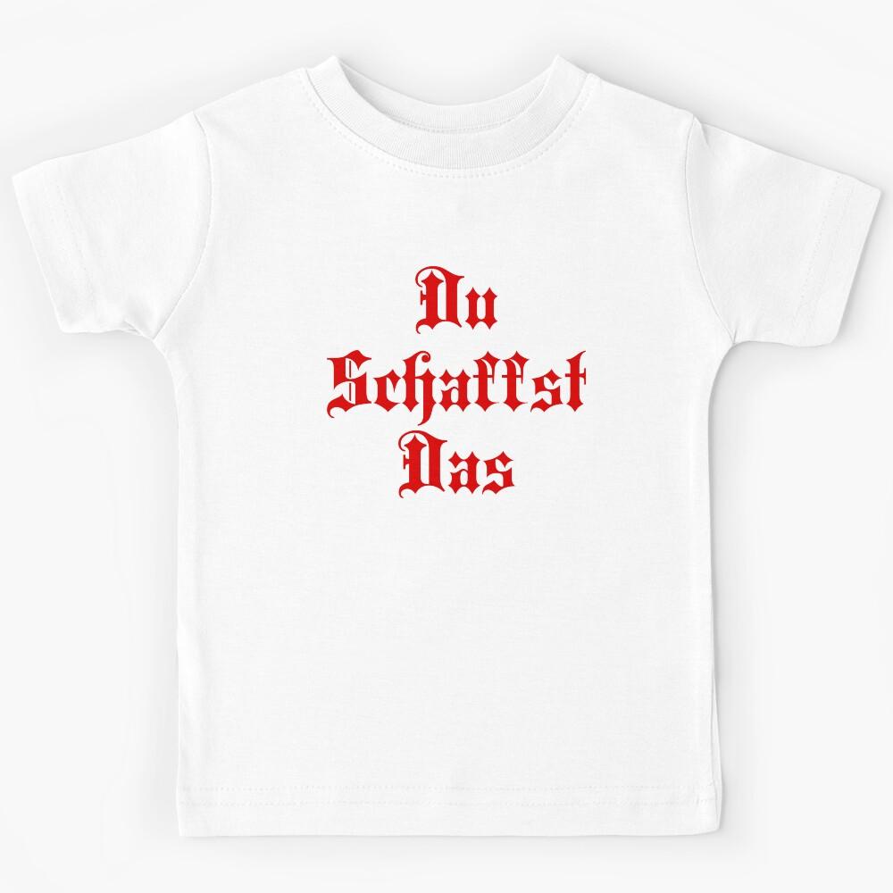 Du Schaffst Das - You Can Do It - German Vocabulary Kids T-Shirt 140