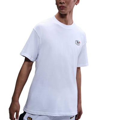 Sportswear Soft Trendy Comfortable Fashion Short Sleeve T-Shirt Men Tops White HJ0751-100