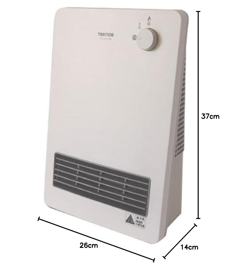 TEKNOS Ceramic Heater 1200W, 600W TS-1251(W)