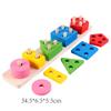 Baby Montessori Puzzle For Children 1 To 3 Years Wooden Toys Building Blocks Learning Educational Toys Color Shape Match Puzzle