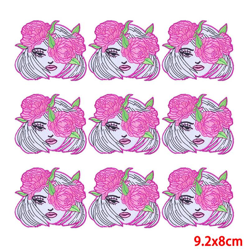 10 Pcs/lot Wholesale Embroidery Patch Iron On Patches For Clothing Patches On Clothes Jackets Decor Applique Sew Supplies