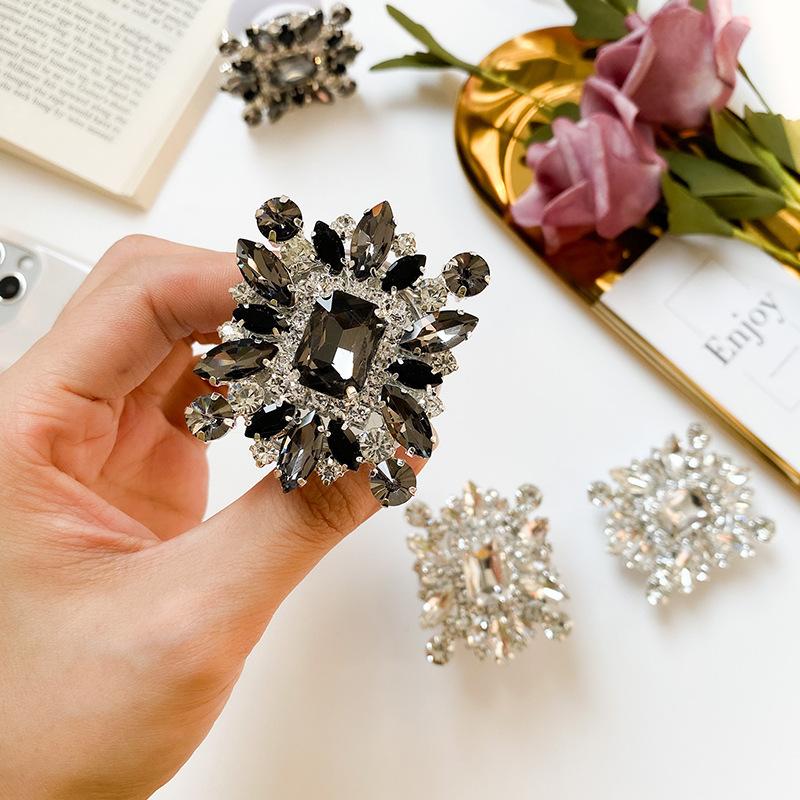 Rhinestone Lazy Mobile Phone Holder Tablet Suitable For Creative Temperament Fashion Air Bag Desktop Support Foldable