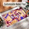 Personalized Crystal Velvet Carpet Custom Name Text,The Amazing Digital Circus Anti Slip Area Rug For Home Decoration