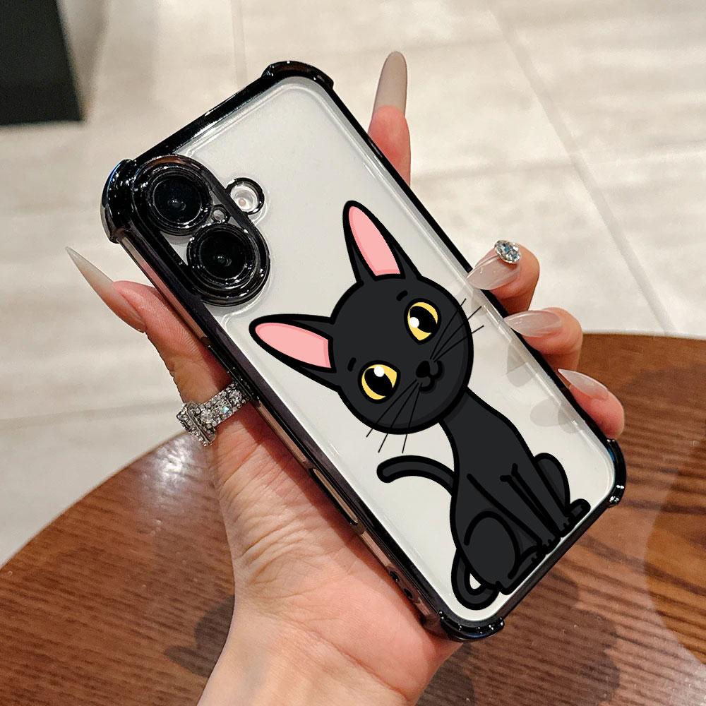 Cartoon Cat Cute Case For Samsung Galaxy A57 A37 A07 A17 A56 5G A55 A54 A52 A53 A36 A34 A35 A33 A73 A26 A25 A16 A06 Phone Cover