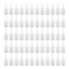 60Pcs Scale Empty Bottle Plastic 100ml Semi Transparent Squeeze Condiment Bottle Airbrush Paint Bottle for Cosmetics