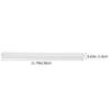  2 Pcs Plastic Drawer Rails Cabinet Slides Dresser Slider Replacement Soft and Furniture White Sliding