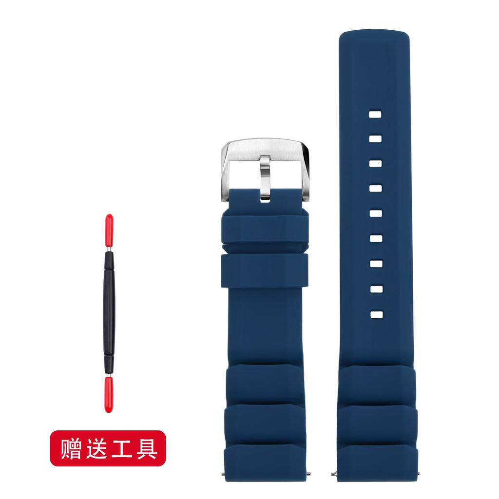 22mm 24mm New Breathable Silicone Sports watchBand For Any Watch Rubber Wrist Strap Soft Waterproof Men's Accessories for Seiko