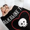 Alkaline Trio Punk Band Logo - Skull Heart Text Throw Blanket sofa bed Plaid Retros For Sofa Thin Blankets