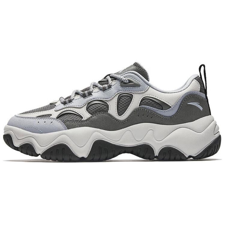 ANTA Liuying Men Retro Casual Shoes Grey White Black 112518853-2 40