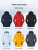 Fleece-Lined Waterproof Outdoor Shell Jacket with Logo: Autumn/Winter Work Uniform, 3-in-1 Design