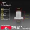 T-förmiger Nylon-Kunststoff-Dichtungsring und Schraubwellenhülse (Für dich: M2-M35)